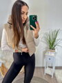Sportovní dámská vesta latté
