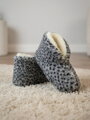 Úžasné papuče z ovčí vlny:)) teploučké:)) tečkované model 94