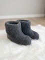 Úžasné papuče z ovčí vlny teploučké model 26 šedé