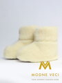 Úžasné papuče z ovčí vlny :)) teploučké :)) model 25 bílé