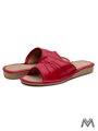 Dámské kožené papuče model 1 červené