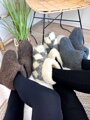 Úžasné papuče z ovčí vlny:)) teploučké:)) model 26 šedé