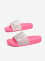 Letní dámské pantofle PM1068 fuchsia