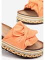 Krásné dámské pantofle LS066-67 ORANGE 