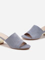 Jeansové dámské sandály s ozdobným detailem 77-507-51