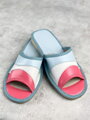 Dámské otevřené papuče modré s růžovou model 69