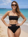 Dámské plavkové kalhotky s vysokým pasem VSB OMAN černé