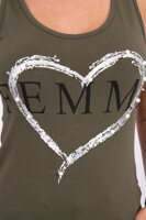 Dámské tílko FEMME 9000-1 - ARMY zelené