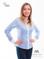 Dámská košile Slim Fit VS-DK1602 modrá