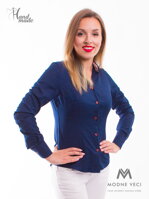 Tmavě modrá dámská košile Slim Fit VS-DK1604 