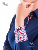 Tmavě modrá dámská košile Slim Fit VS-DK1604 
