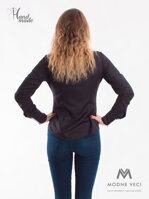 Černá dámská košile Slim Fit VS-DK1714 