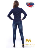 Tmavě modrá dámská košile Slim Fit VS-DK1604 