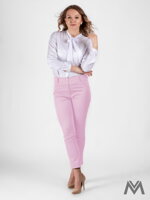 Elegantní dámské kalhoty růžové VS-DN-1801