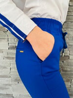 Dámské elegantní kalhoty FREESIA MsF14 kráslovsky modré
