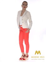 Elegantní dámské kalhoty malinové
