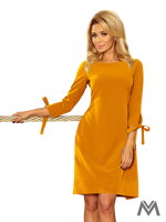 Elegantní dámské šaty Alice 195-6 hořčicové