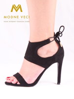 Luxusní dámské sandálky - 1012-1 - černé