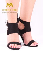 Luxusní dámské sandálky - 1012-1 - černé