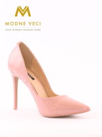 Pudrově růžové dámské lodičky lesklé 5024-20 PIN