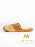 Dámské kožené papuče model 37