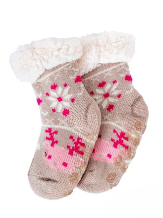 Termo ponožky Sobík pro miminka béžové