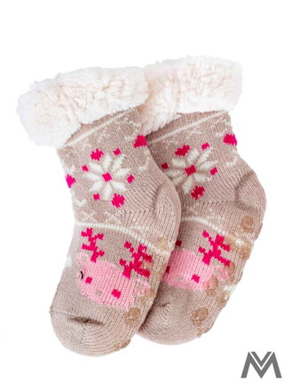 Termo ponožky Sobík pro miminka béžové