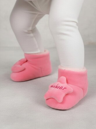 Dětské capáčky Mebear sytě růžové