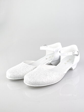 Dívčí společenské boty M 271 bílé
