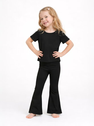Dětské zvonové bavlněné legíny VSB BELLSY černé