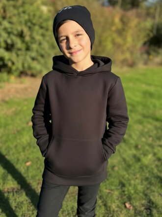 Dětská černá zateplená mikina VSB KIDS