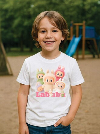 Dětské VSB tričko LABUBU bílé