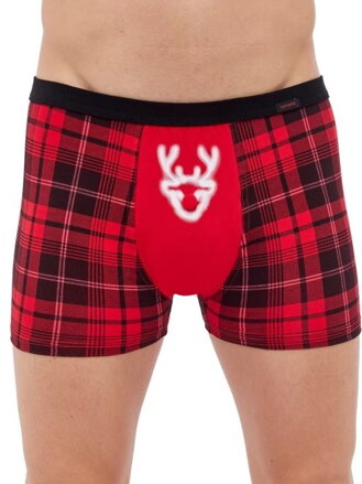 Pánské červené boxerky RED NOSE 007/76