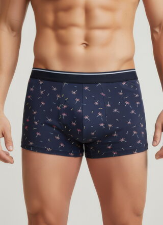 Pánské boxerky s barevným vzorem palma Pánské boxerky s barevným vzorem palma