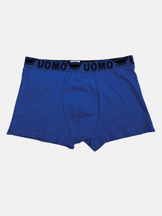 Bavlněné pánské modré boxerky UOMO Bavlněné pánské modré boxerky UOMO