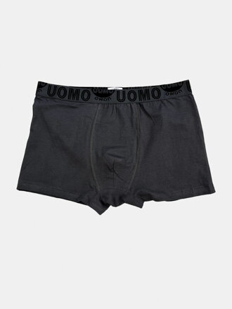 Pánské tmavě šedé bavlněné boxerky Pánské tmavě šedé bavlněné boxerky