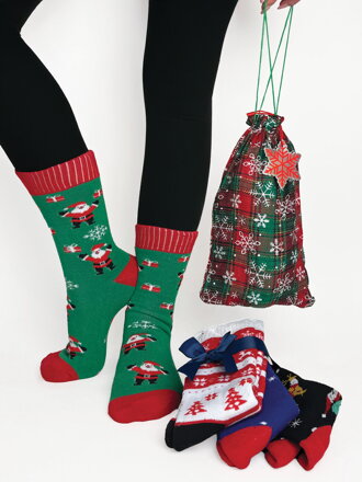 Dárkové balení – Vánoční ponožky 3 páry