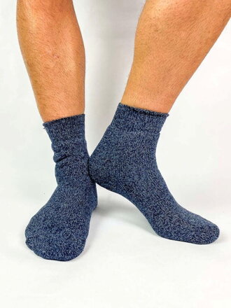 Pánské melírované ponožky modré