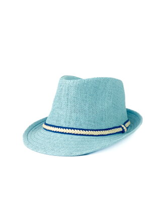 Stylový klobouk v modré barvě 17-201