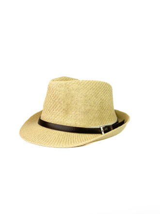 Pánský klobouk na léto v béžové barvě A-57
