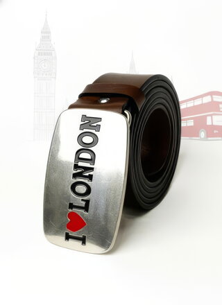 Kožený pánský pásek LONDON 3,7cm