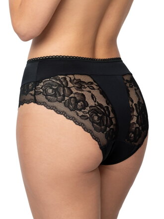 Dámske nohavičky s vysokým pásom LAFONIA čierne