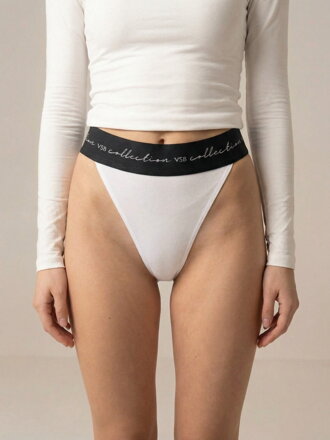 Bavlněné dámské tanga kalhotky VSB ENYA bílé