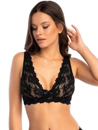 Dámska luxusná podprsenka ROŽA CARMEN soft black 