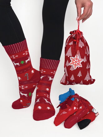 Darčekové balenie vianočných ponožiek – 3 páry 