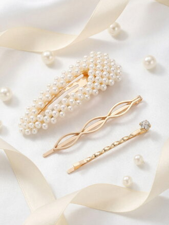 Dámske zlaté balenie sponiek do vlasov 