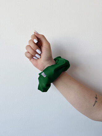 Scrunchie VSB gumka do vlasů smaragdová