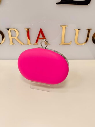 Luxusní dámská slavnostní kabelka v růžové barvě
