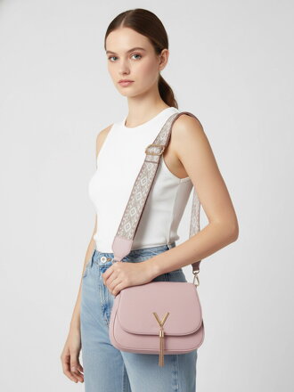 Elegantní dámská růžová kabelka 