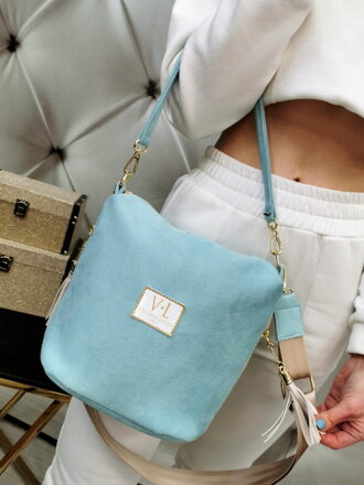 Dámská matná baby blue kabelka